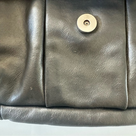 FOSSIL CROSSTOWN GREY LEATHER ORGANIZER CROSSBODY PURSE - Picture 15 of 15